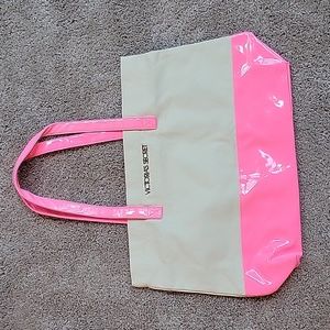 Victoria's secret tote bag pink and canvas